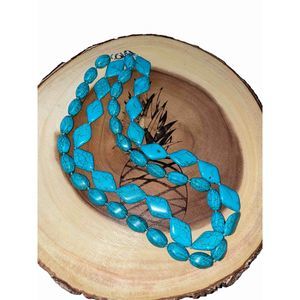 TWO! Turquoise Beaded Necklace